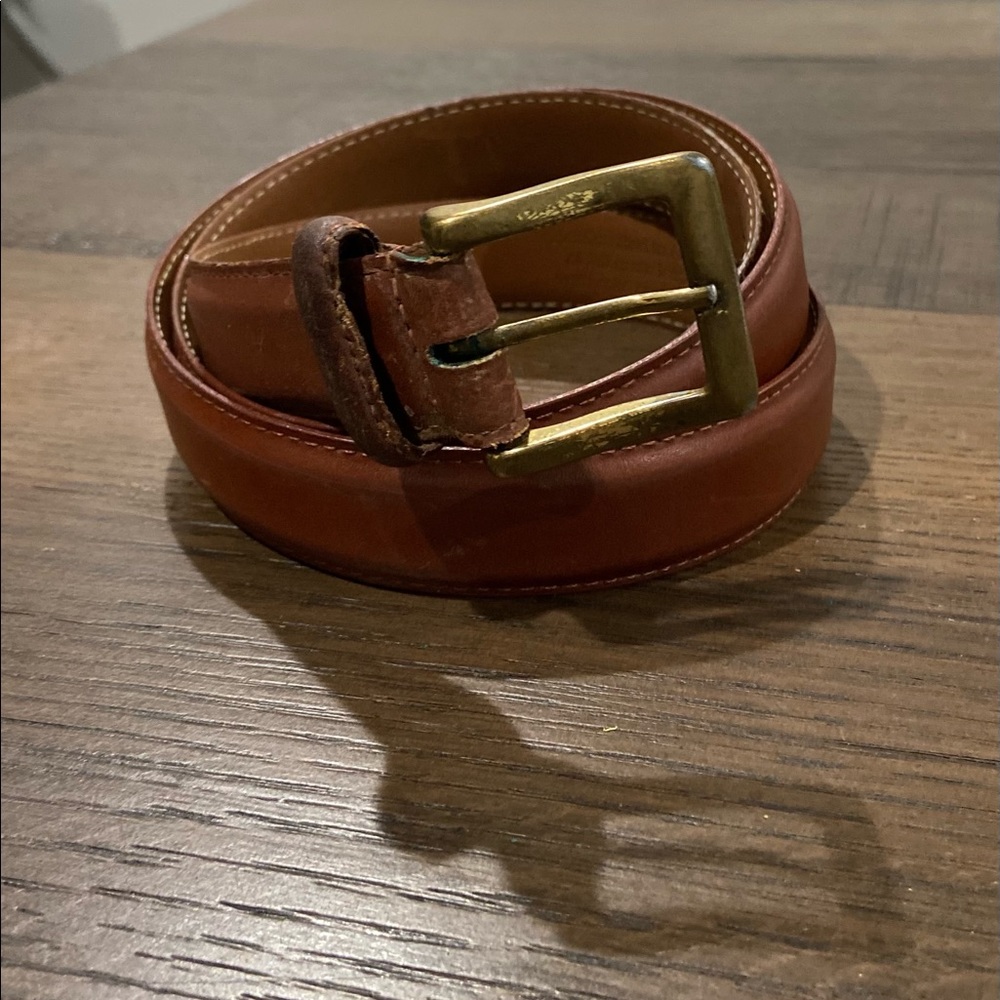 Men’s Solid Leather Belt - Picture 1 of 3